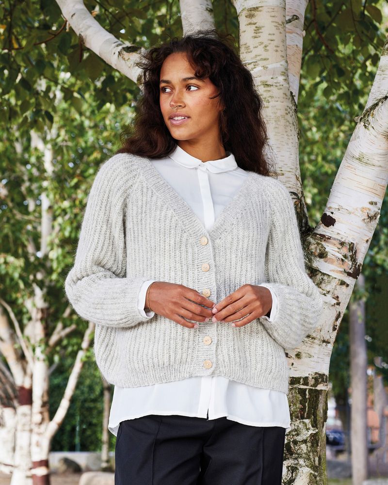 Nanna patentcardigan. Garnpakke