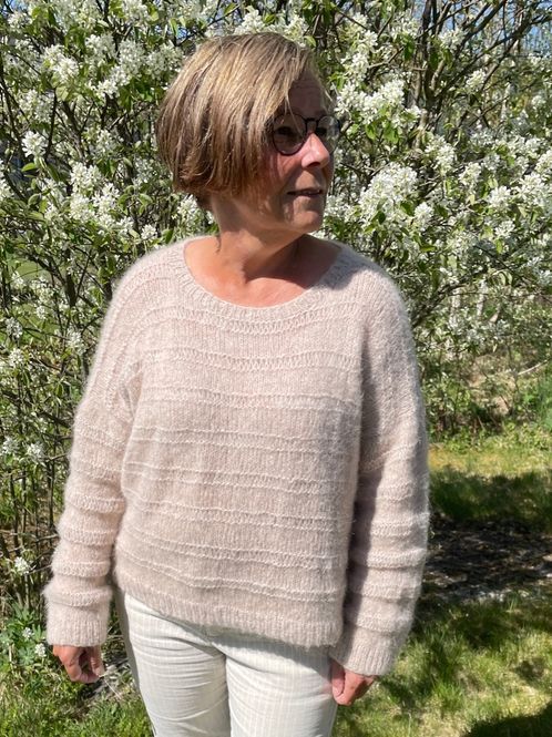 Hovedbilde Carina genser. Oppskrift.