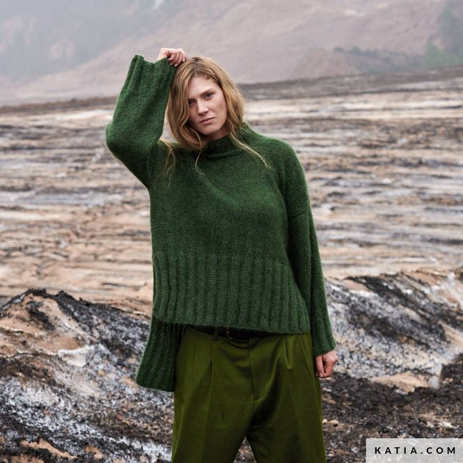 Hovedbilde Asymmetrisk genser. Garnpakke