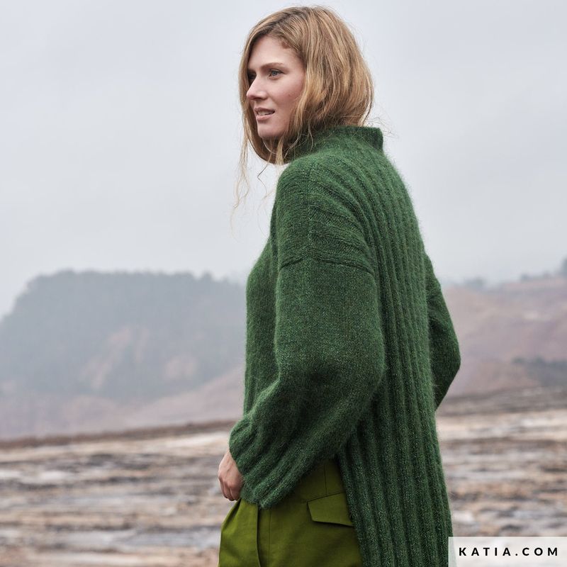 Asymmetrisk genser. Garnpakke