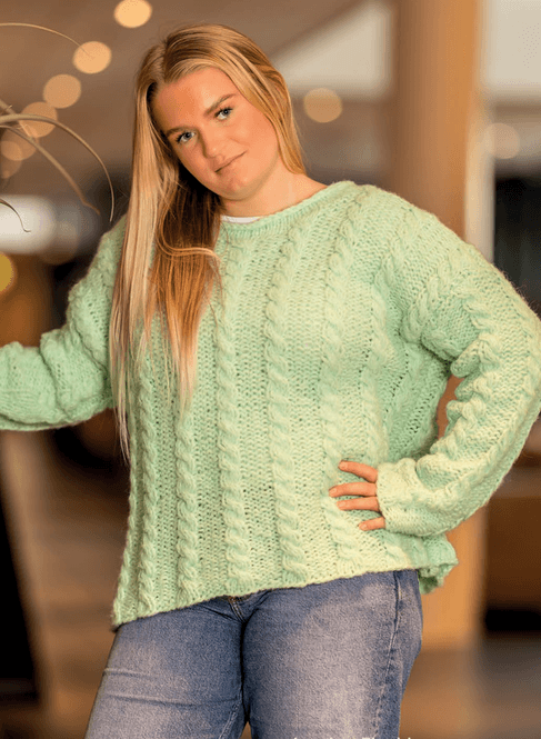 Hovedbilde Linda flettegenser. Garnpakke