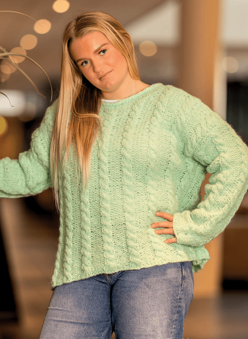 Linda flettegenser. Garnpakke