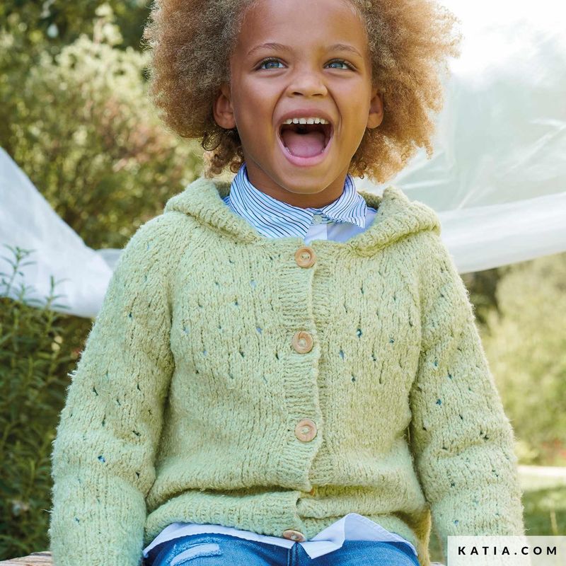 Barnejakke i Pluma. Garnpakke