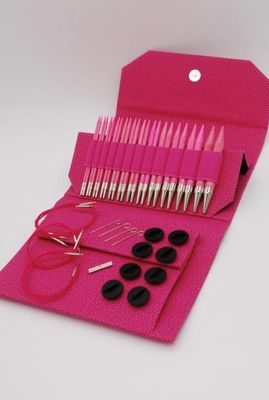 Lykke Blush fuchsia rundpinnesett