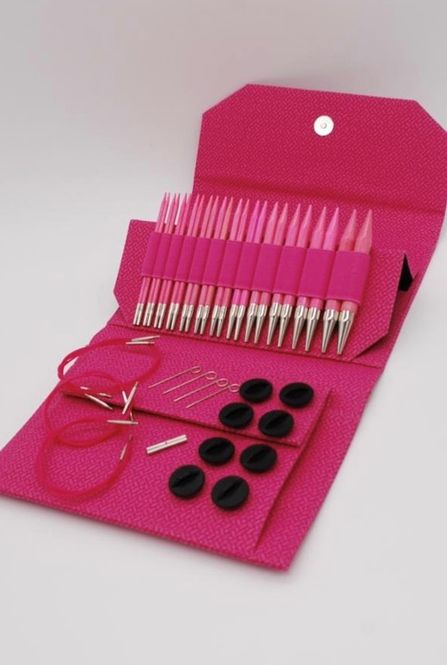 Hovedbilde Lykke Blush fuchsia rundpinnesett